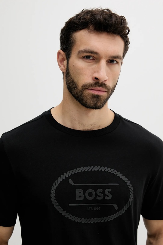 Odjeća Pamučna majica BOSS Green 50537825 crna