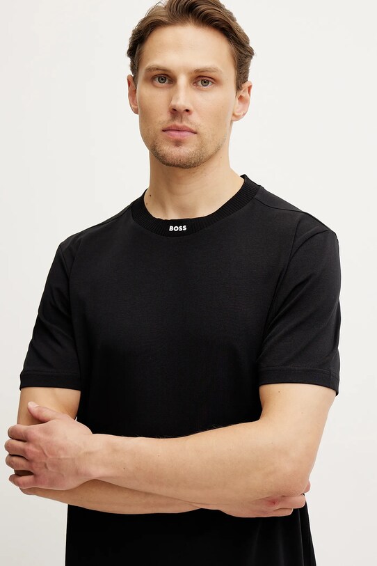 BOSS Green t-shirt czarny 50537836