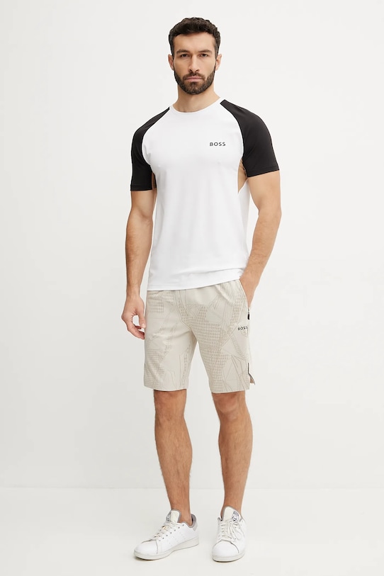 BOSS Green t-shirt 50539114 biały SS25