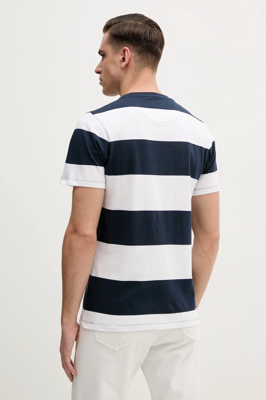 Oblečení Bavlněné tričko Barbour Whalton Stripe T-Shirt MTS1255 námořnická modř