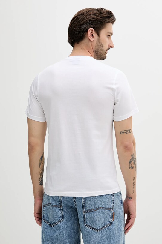 Îmbrăcăminte Barbour tricou din bumbac Lydd Graphic T-Shirt MTS1396 alb