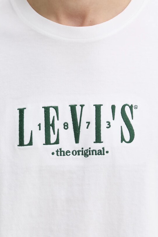 Памучна тениска Levi's SS RELAXED FIT TEE 16143.1675 бял