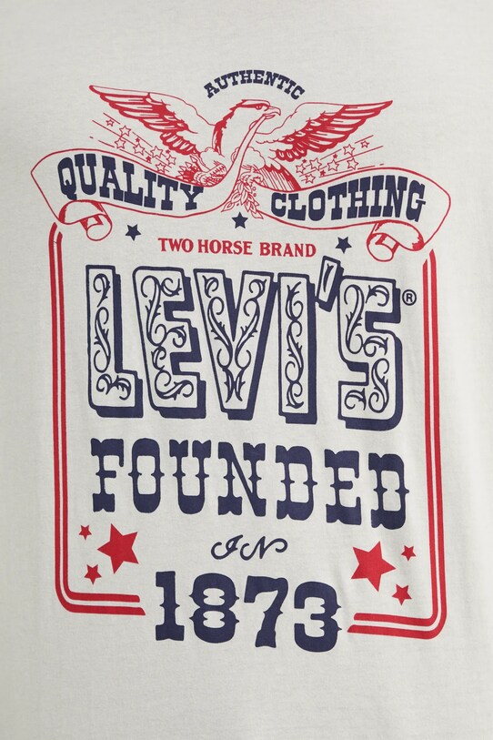 Levi's tricou din bumbac SS RELAXED FIT TEE 16143.1924 bej