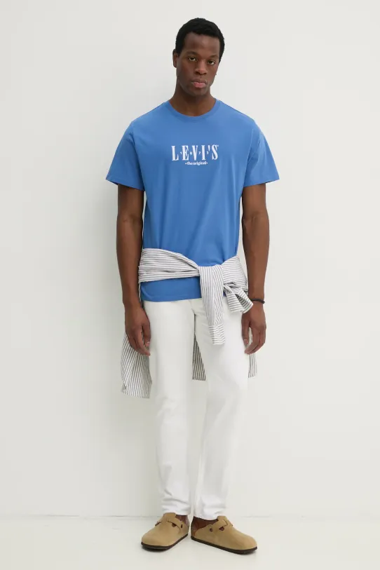 Levi's t-shirt bawełniany SS RELAXED FIT TEE 16143.1925 fioletowy SS25