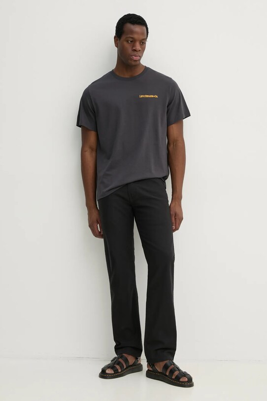 Levi's t-shirt bawełniany SS RELAXED FIT TEE 16143.1947 szary SS25