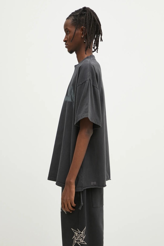 Bavlněné tričko KSUBI Electric Ekcess MPS25TE009 šedá SS25