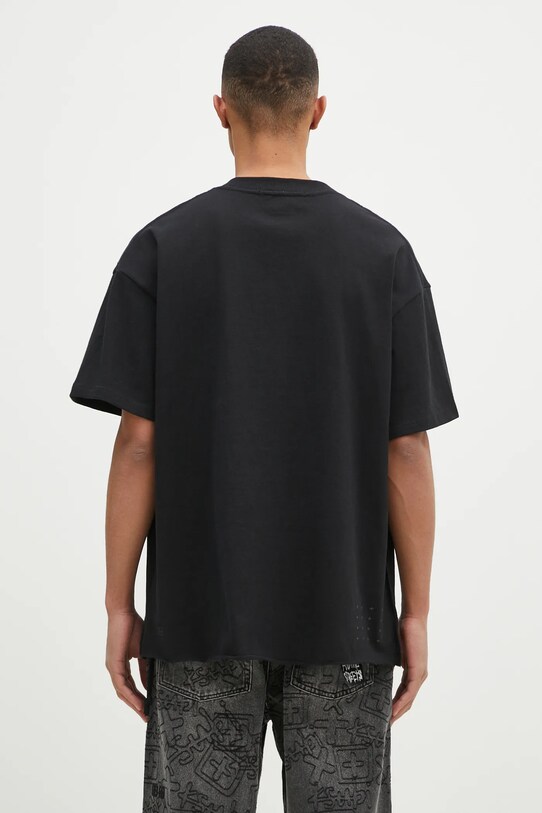 Odzież KSUBI t-shirt bawełniany Sott Ekcess MPS25TE028 czarny