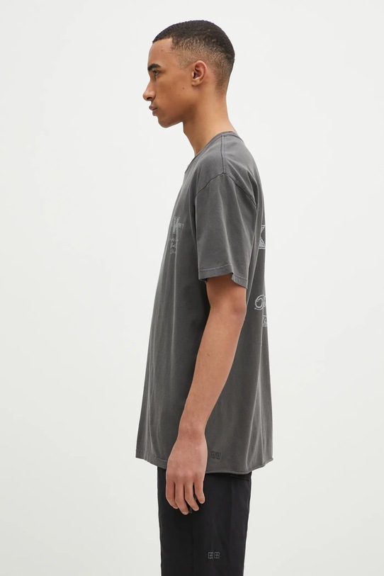 KSUBI t-shirt bawełniany Lock Up Biggie MPS25TE004 szary SS25