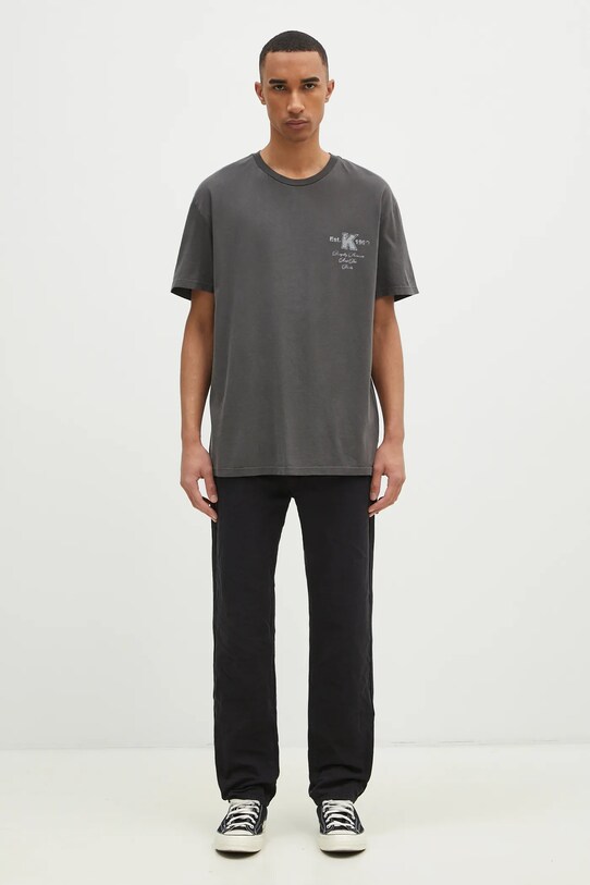 KSUBI tricou din bumbac Lock Up Biggie MPS25TE004 gri