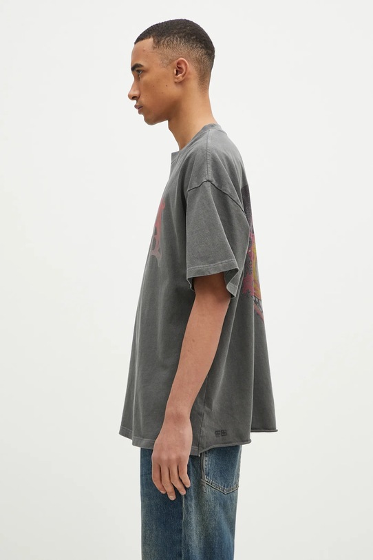 KSUBI cotton t-shirt Fuego Ekcess MPS25TE026 gray SS25