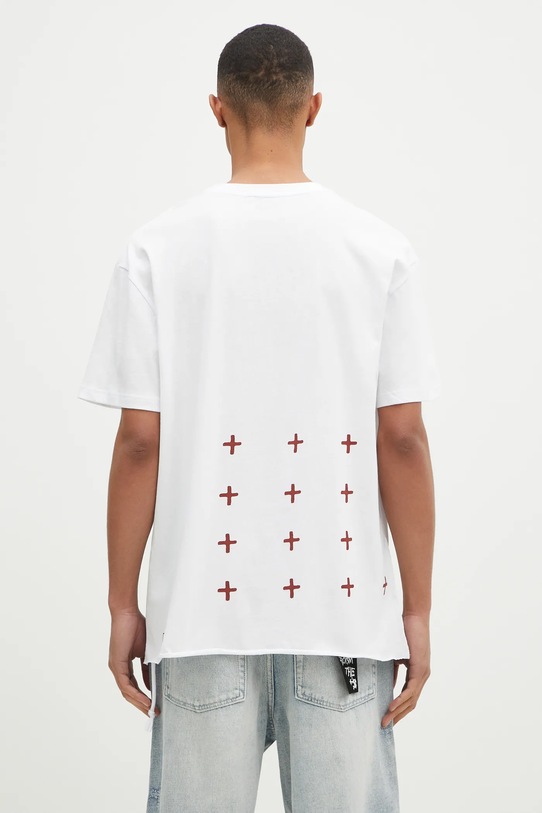 Oblečenie Bavlnené tričko KSUBI Fuego Biggie MPS25TE044 biela