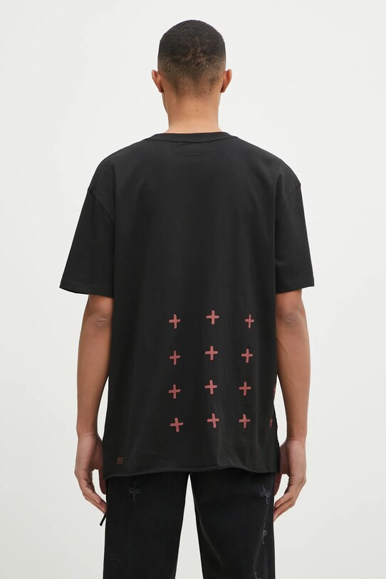 Odzież KSUBI t-shirt bawełniany Fuego Biggie MPS25TE043 czarny