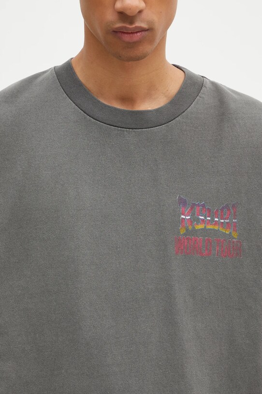 KSUBI tricou din bumbac Global Ekcess gri MPS25TE016