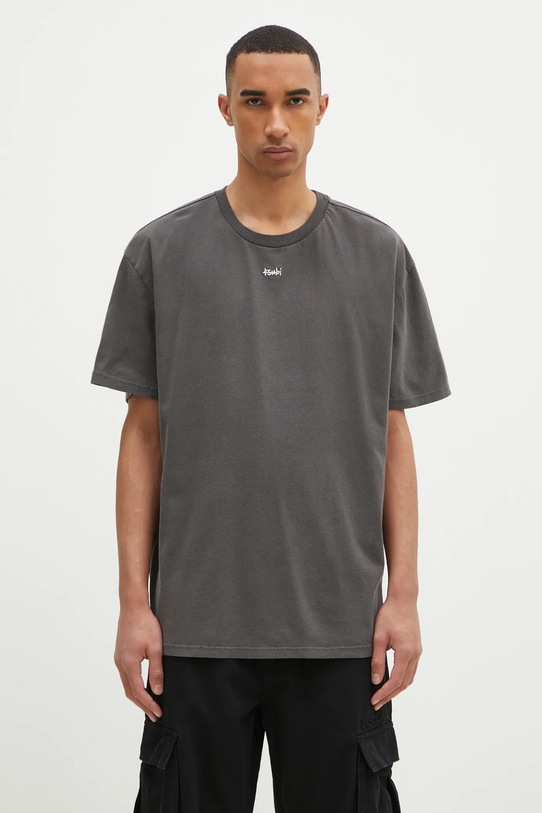 Odzież KSUBI t-shirt bawełniany Eagle Biggie MPS25TE030 szary