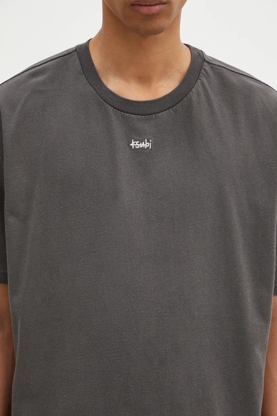 KSUBI t-shirt bawełniany Eagle Biggie szary MPS25TE030