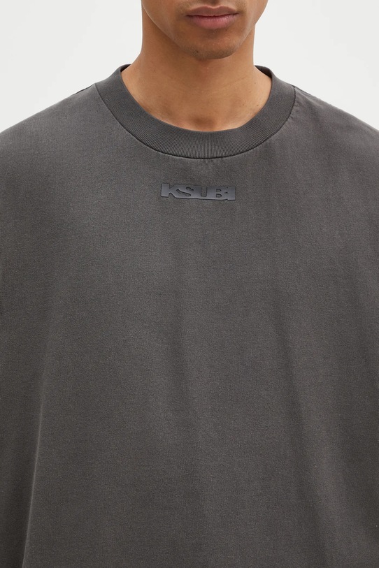 KSUBI tricou din bumbac Sott Ekcess gri MPS25TE040