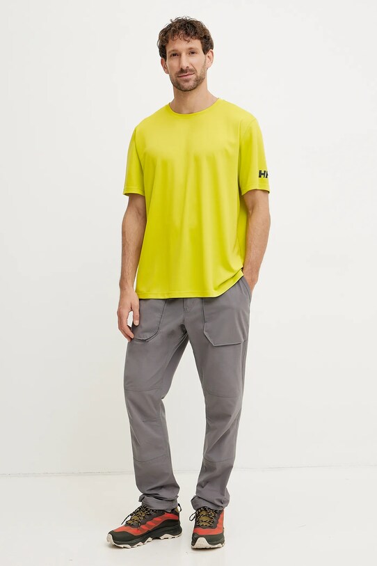 Helly Hansen maglietta sportiva Tech 49584 giallo SS25