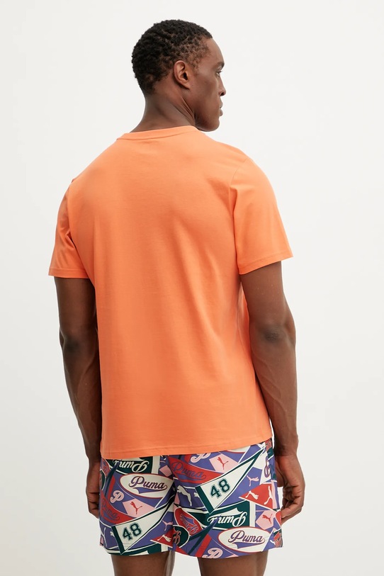 Îmbrăcăminte Helly Hansen tricou din bumbac HH LOGO 54596 portocaliu