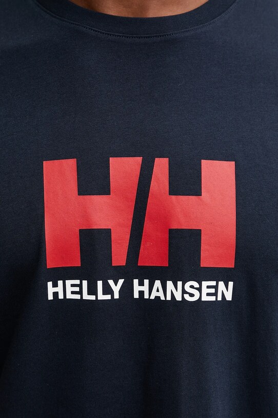 Helly Hansen pamut póló HH LOGO 54596 sötétkék