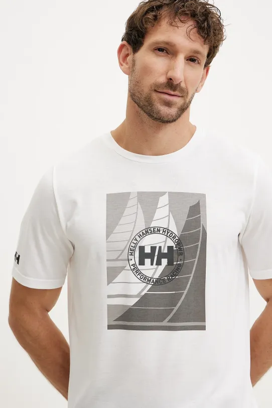 Helly Hansen maglietta sportiva Race Graphic bianco 34419