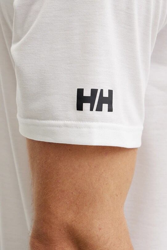 Helly Hansen tricou sport Race Graphic 34419 alb