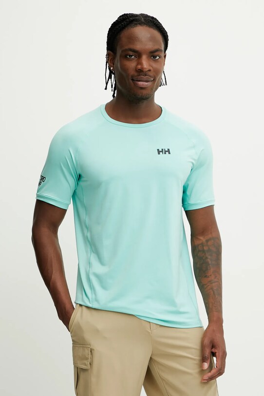 Μπλουζάκι Helly Hansen HP OCEAN στάμπα τιρκουάζ 34418