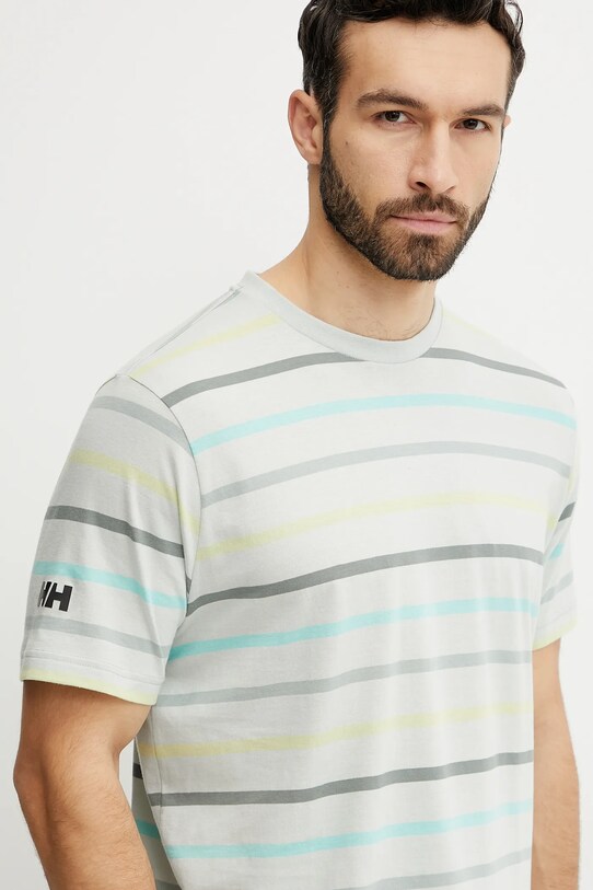 Бавовняна футболка Helly Hansen NEWPORT сірий 34494