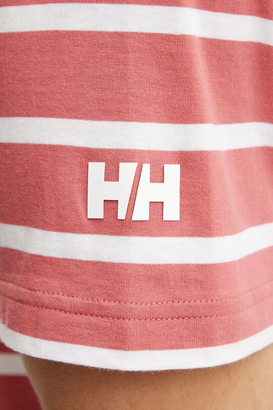 Bombažna kratka majica Helly Hansen NEWPORT 34494 roza