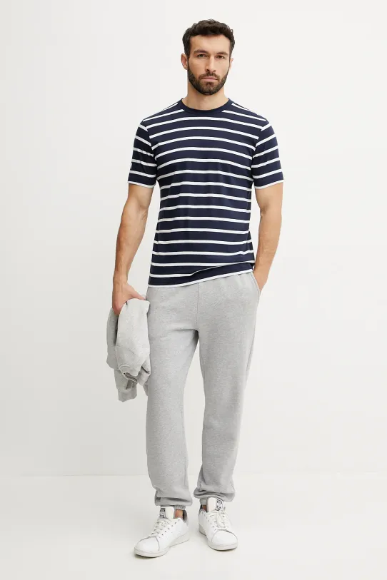 Βαμβακερό μπλουζάκι Helly Hansen NEWPORT 34494 σκούρο μπλε SS25