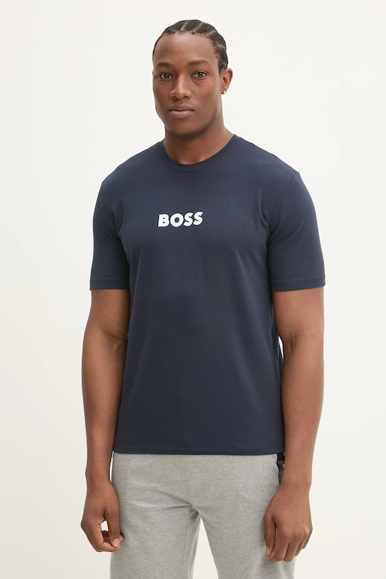 BOSS tricou print bleumarin 50540593