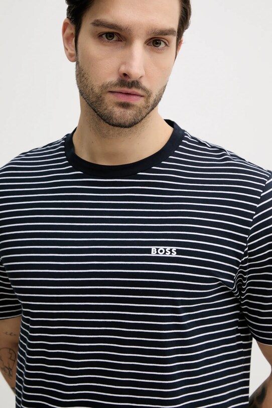 BOSS Orange tricou din bumbac bleumarin 50499334