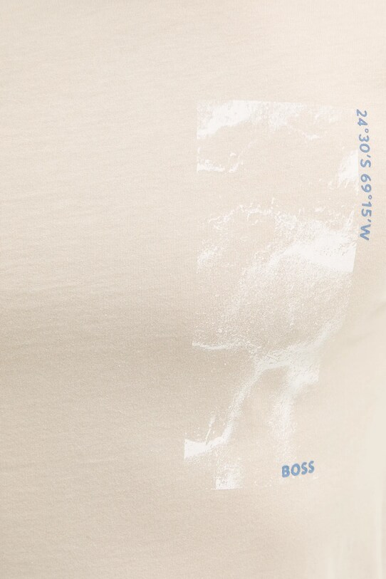 BOSS Orange t-shirt bawełniany 50539179 beżowy