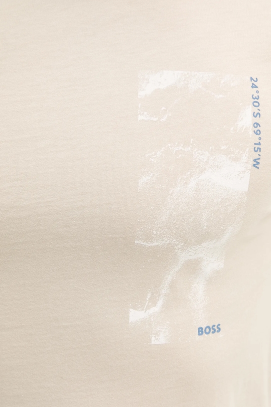 BOSS Orange t-shirt bawełniany 50539179 beżowy