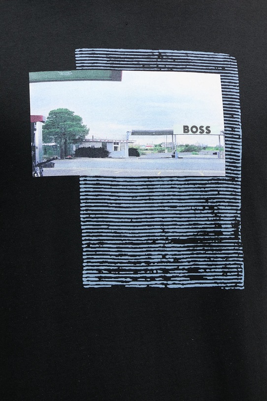 BOSS Orange t-shirt bawełniany czarny 50539180