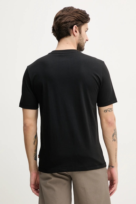 Oblečení Bavlněné tričko BOSS Orange 50539186 černá