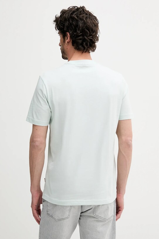 Îmbrăcăminte BOSS Orange tricou din bumbac 50539187 turcoaz
