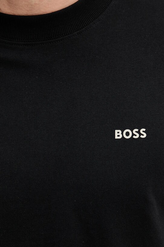 Бавовняна футболка BOSS Orange 50539188 чорний