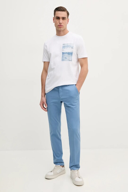 BOSS Orange t-shirt bawełniany 50539194 biały SS25