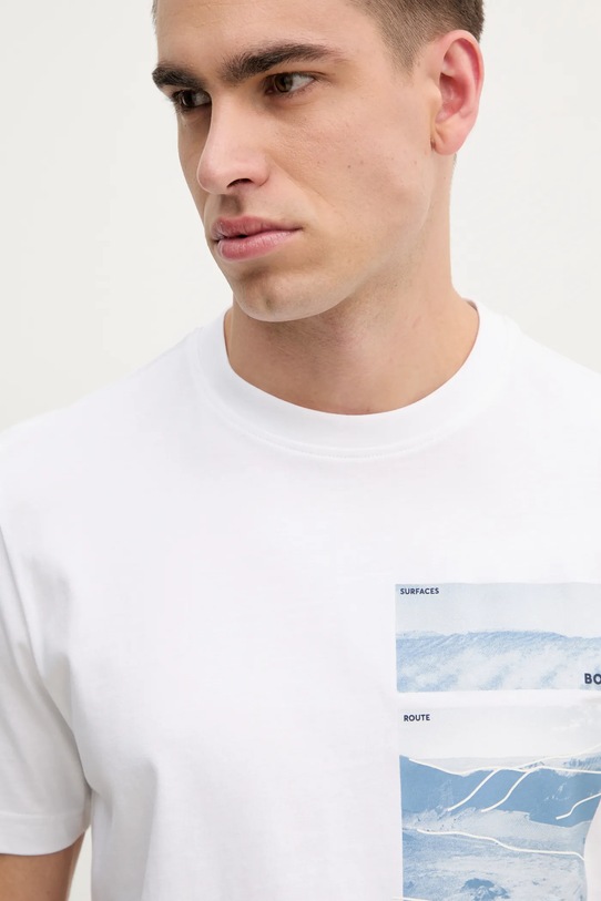 Хлопковая футболка BOSS Orange белый 50539194