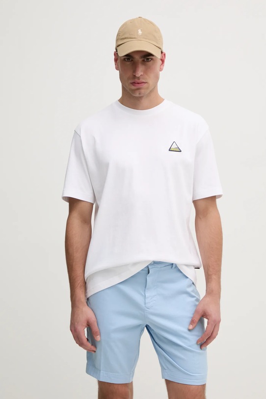 Bavlnené tričko BOSS Orange nášivka biela 50539195