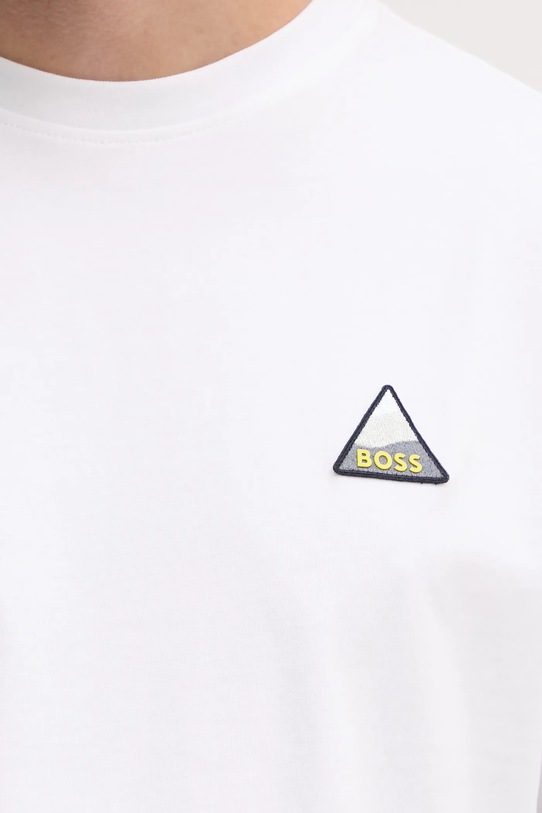 Bavlnené tričko BOSS Orange 50539195 biela