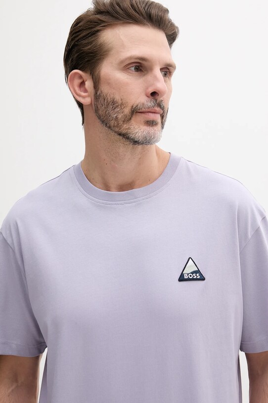Îmbrăcăminte BOSS Orange tricou din bumbac 50539195 violet