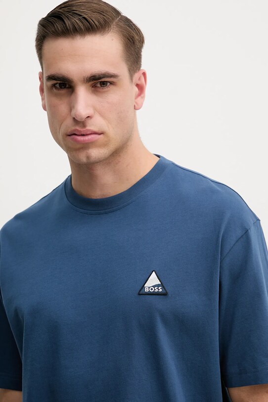 Îmbrăcăminte BOSS Orange tricou din bumbac 50539195 bleumarin