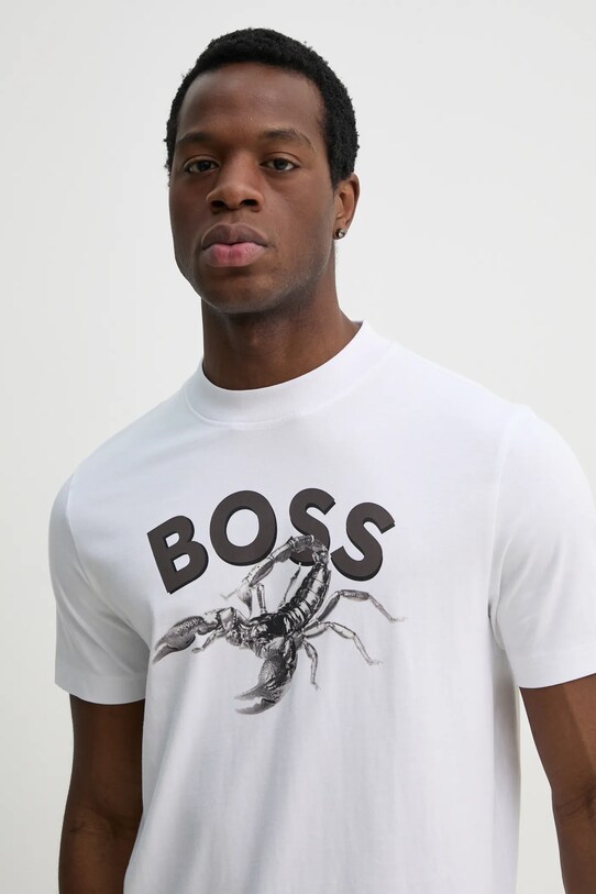 BOSS Orange t-shirt bawełniany biały 50539196