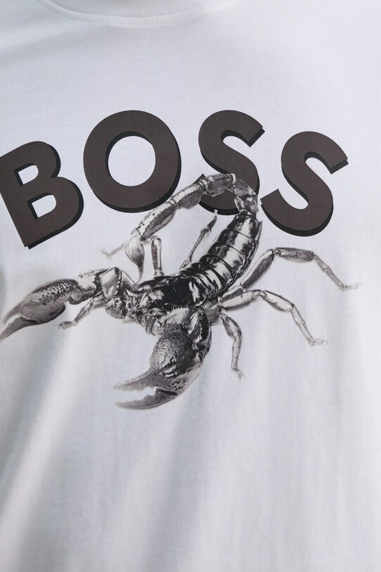 BOSS Orange t-shirt bawełniany 50539196 biały