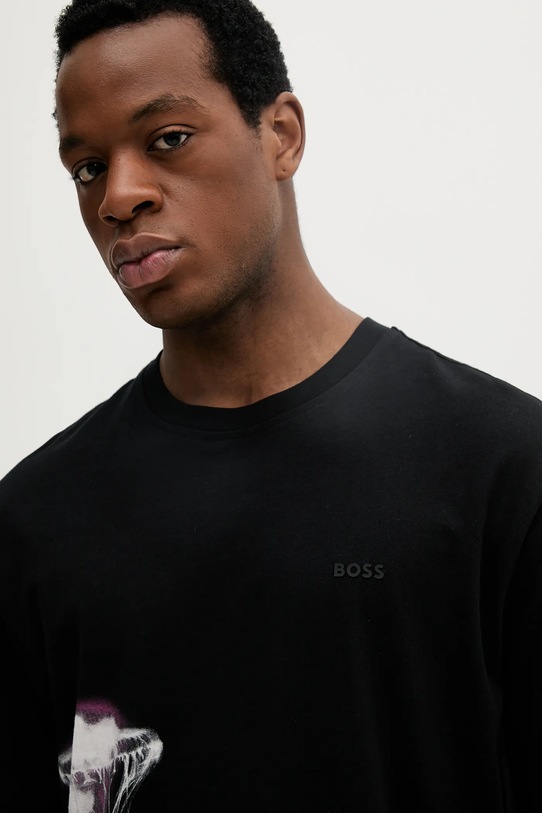 BOSS Orange tricou din bumbac negru 50541099