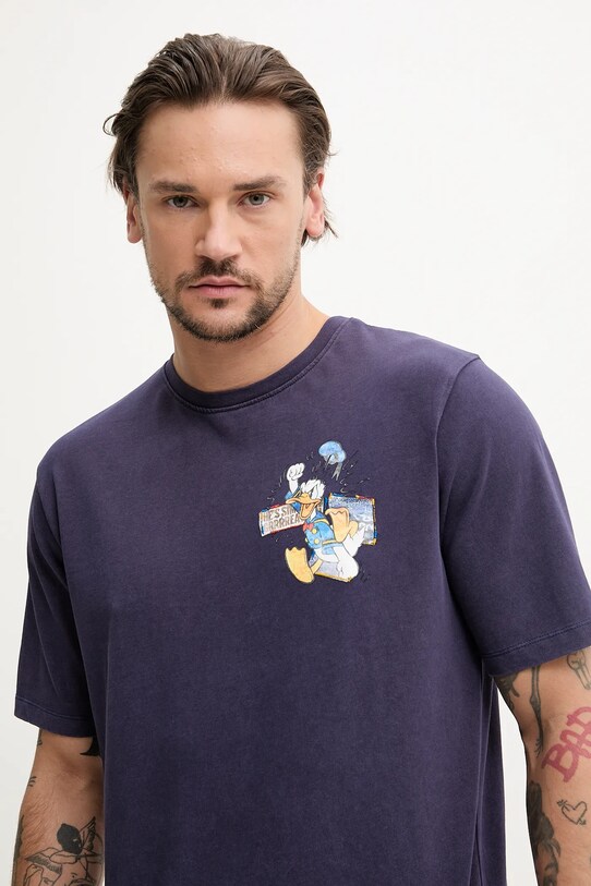Bavlněné tričko Desigual WYOMIN fialová 25SMTK06