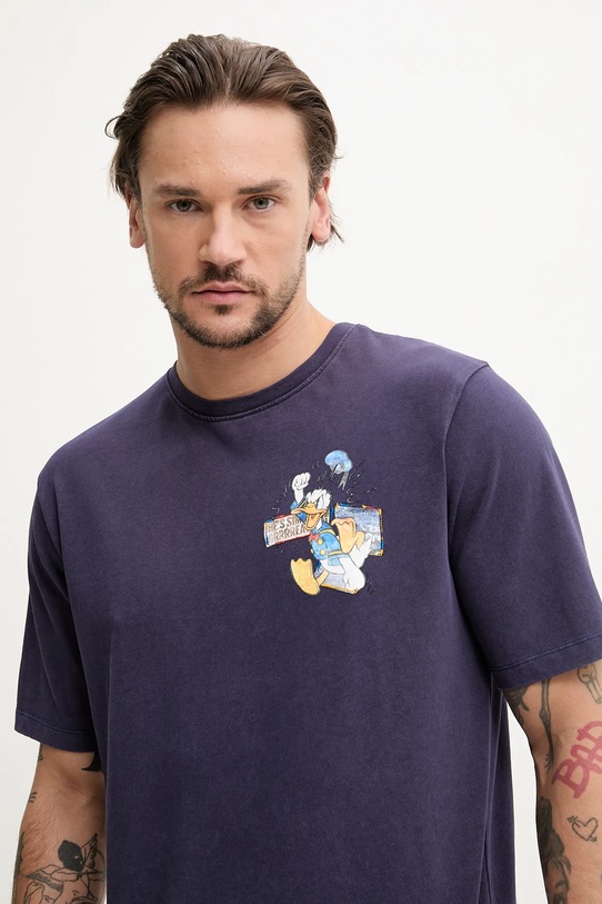 Desigual tricou din bumbac WYOMIN violet 25SMTK06