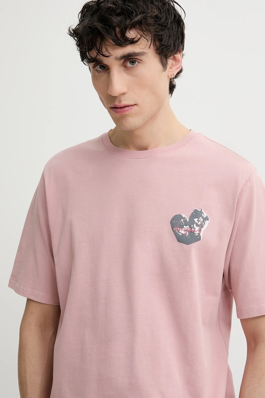Desigual pamut póló ROSA rózsaszín 25SMTK21