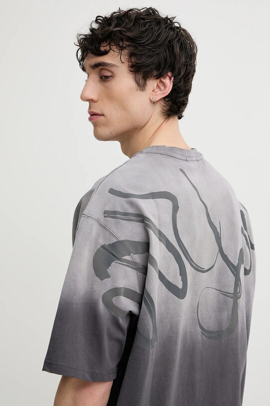 Хлопковая футболка Desigual GRANADA серый 25SMTK22